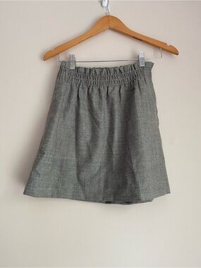 J. Crew gray wool skirt elastic waist size 6